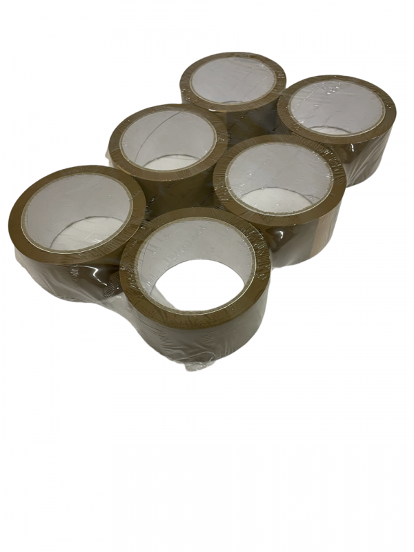 Tape Rolls Brown 6 Pack