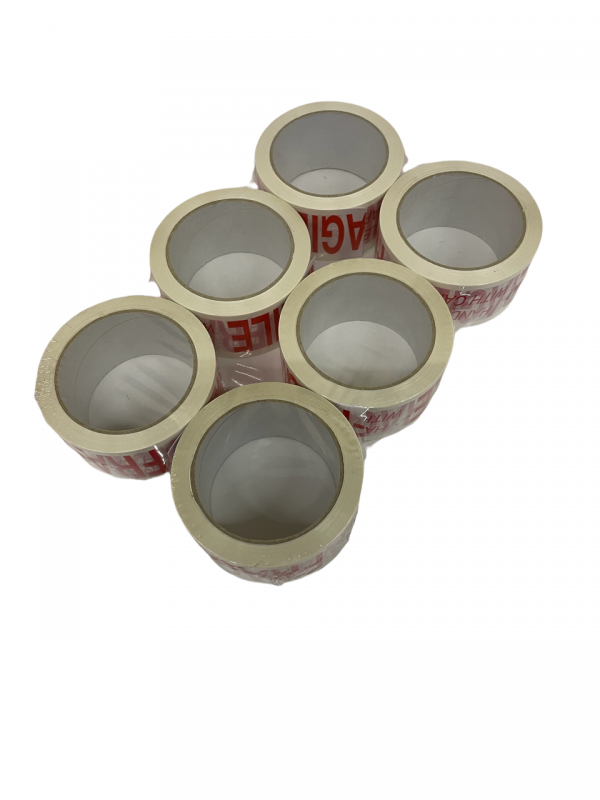 Tape Rolls Fragile 6 Pack